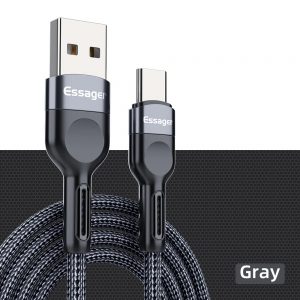 Essager Black USB Type C Cable 1 meter